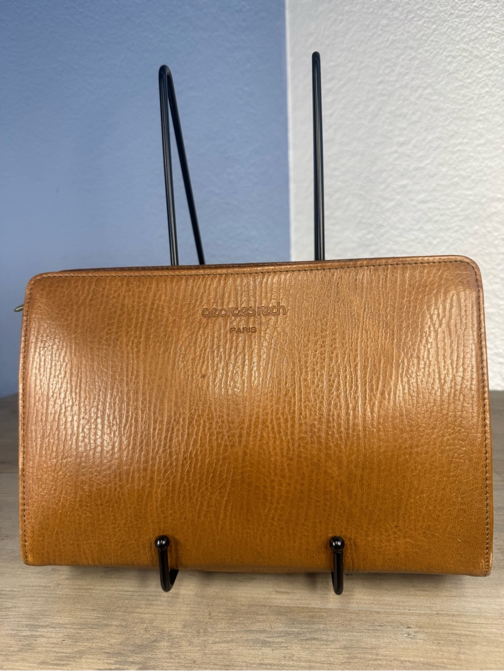 Vintage Georges Rech Paris Mens Leather Document Case Portfolio NWT